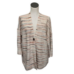 J. Jill Multicolor Striped Cardigan